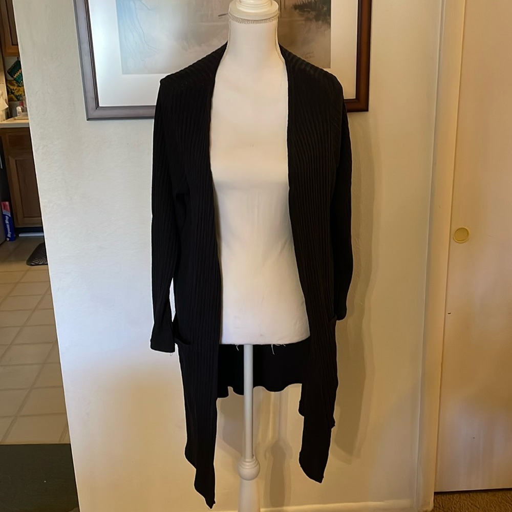 Black Long Cardigan by Wilde 1X